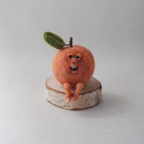 ✿羊毛フェルト✿オレンジ✿ぶたさん✿soda✿ ITEM | かんだあきらの羊毛フェルト