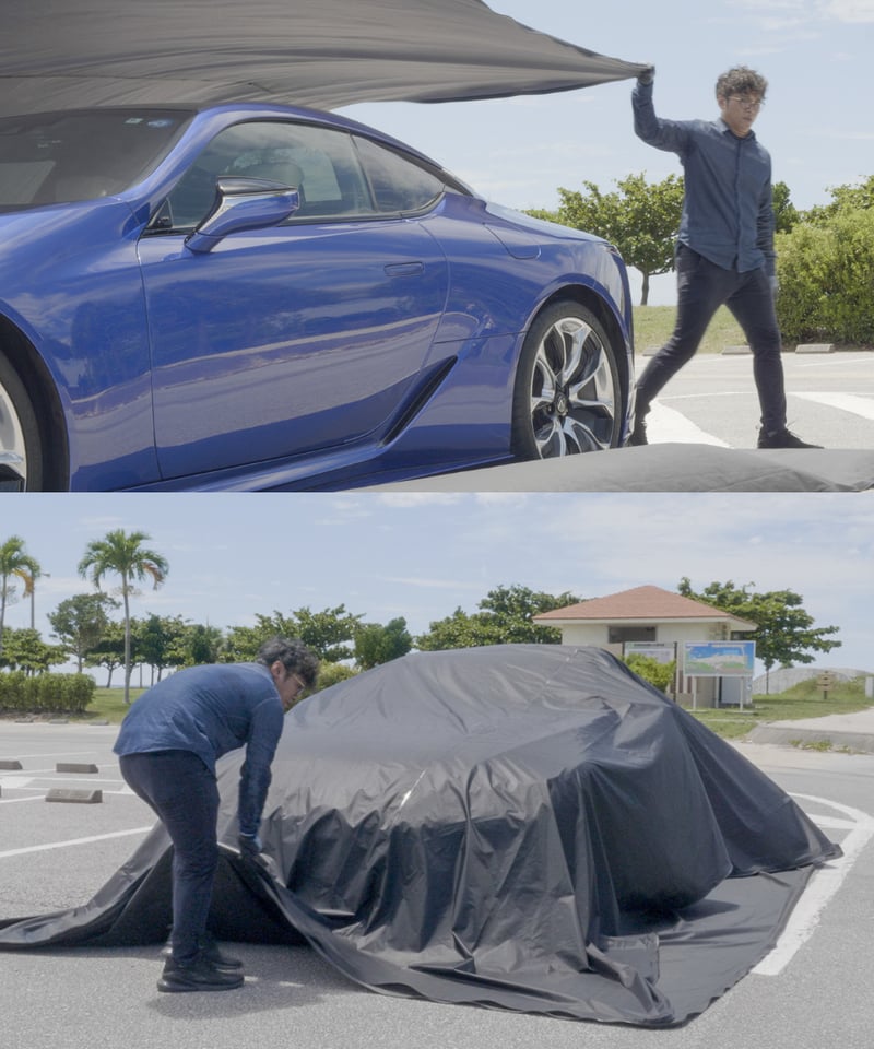 一人でも簡単に着脱可能！愛車を守る浸水防止カーバッグ｜水甲斐・SUI