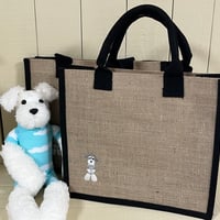 ジュート風ポリエステルバック　M