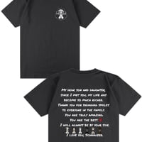 Tシャツ（ラブレター）　スミクロ