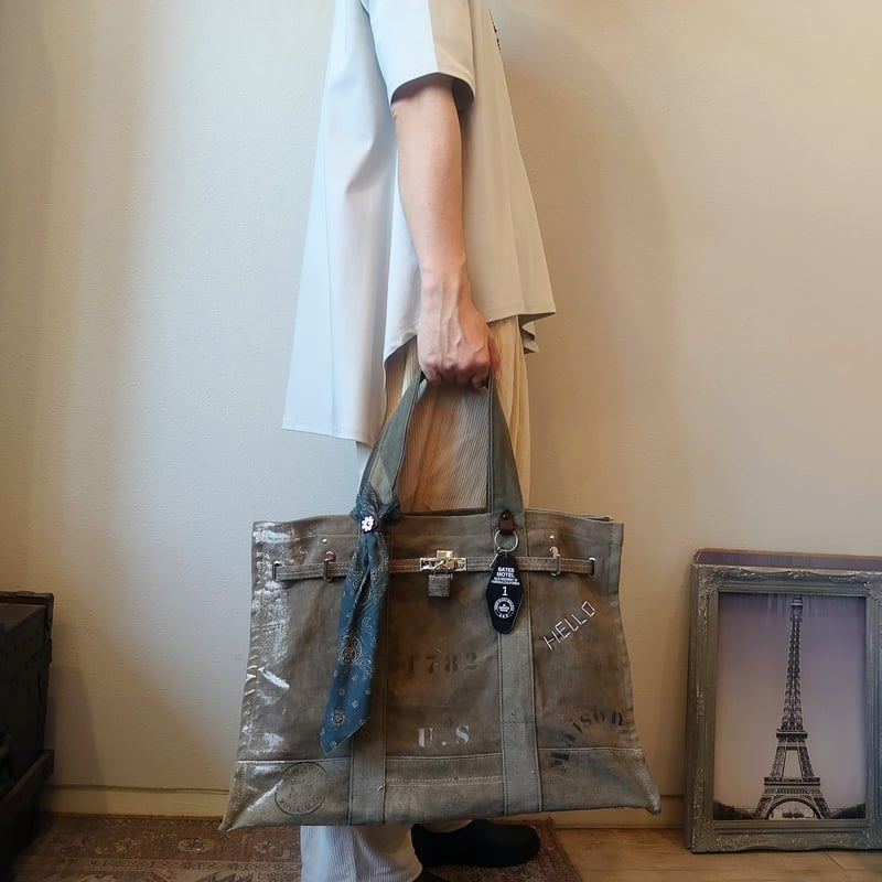 ヴィンテージリメイク カデナトートバッグ ミリタリー ヘリテージ再