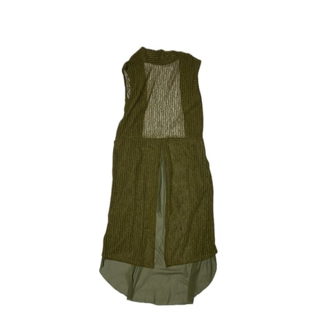 KHAKI LONG VEST
