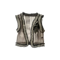 BROWN NET VEST