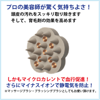 G-ZERO COIL マイクロカレント イオン シャンプーブラシ