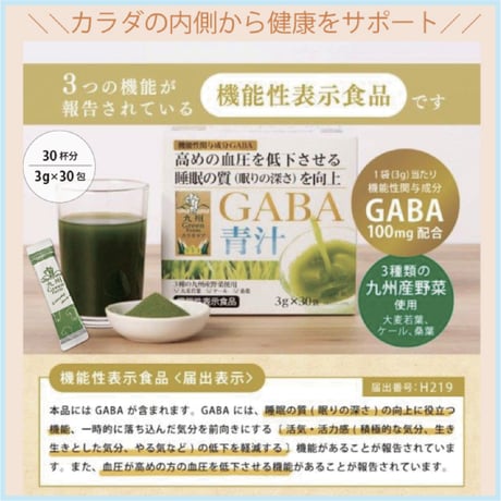 GF カラダケア GABA 青汁 （3g×30包）×2箱