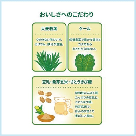 ヤクルト 朝のまろやか青汁 豆乳仕立て 105ｇ（7g×15袋）×3パック