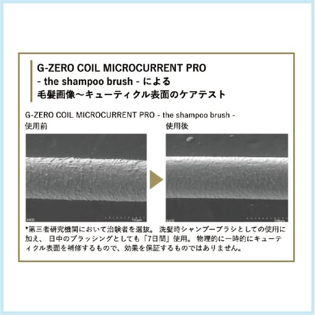 G-ZERO COIL マイクロカレント イオン シャンプーブラシ