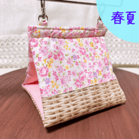 ［Sサイズ］バードテント：お花×ピンク