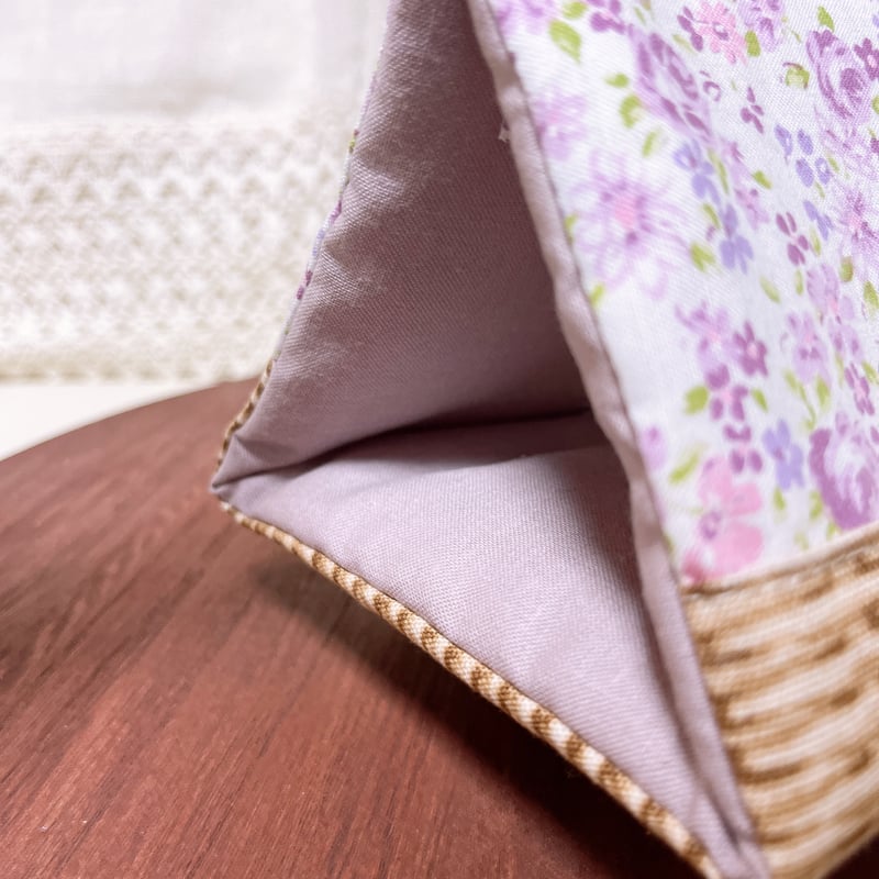 Sサイズ］バードテント：お花×パープル | インコのハーブ専門