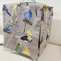 《ハートフルキャリー》カバー：インコ柄グレー