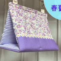 ［Mサイズ］バードテント：お花（パープル）