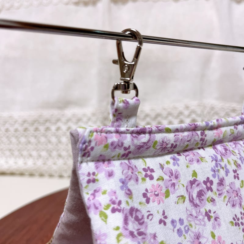 バードテント　花様 受注制作・Mサイズ】バードテント三角 /シンプル 綿麻 花柄