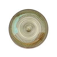 【小石原焼】金丸窯　7寸皿 二彩掛