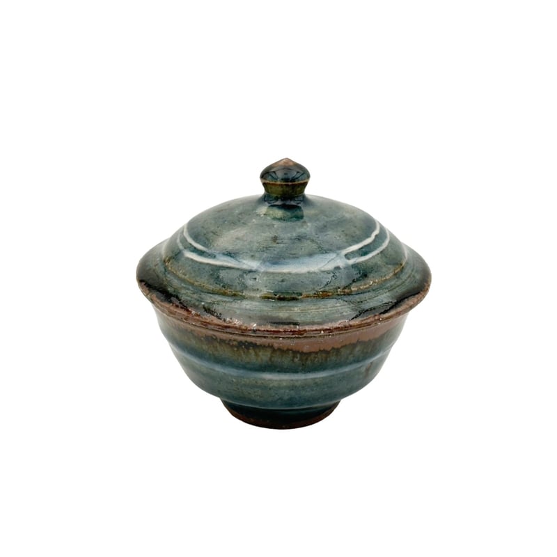 森山窯　蓋物　呉須　未使用品 森山窯】蓋物 | 手しごと ぴとん