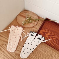 valubebe /Blanc Heart Roll Socks