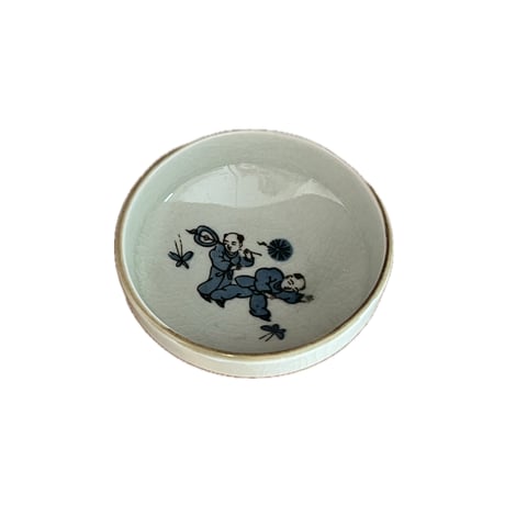 中国 唐子唐草図碗　f12230907 中国 唐子唐草図碗 f12230907