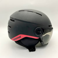 【超美品】SWANS スワンズ  バイザー スノーボード スキー ゴーグル一体型 ヘルメット キッズ フリーサイズ サイズ調整可 #10061