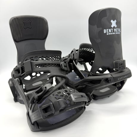 【ほぼ未使用レベル】BENTMETAL ベントメタル スーパーマチック スノーボード ビンディング L ベースプレート&ビス付き / #10177