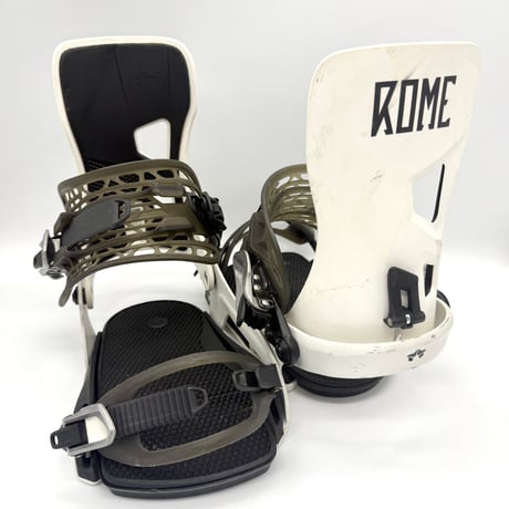 【美品】ROME ローム CRUX スノーボード ビンディング M ベースプレート&ビス付き / #10142
