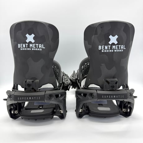 【ほぼ未使用レベル】BENTMETAL ベントメタル スーパーマチック スノーボード ビンディング L ベースプレート&ビス付き / #10177