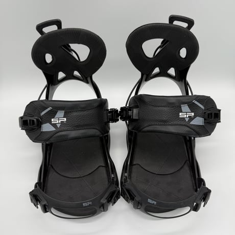 【美品】ワンタッチ装着 SP エスピー プライベート スノーボード ビンディング M ベースプレート&ビス付き / #10103