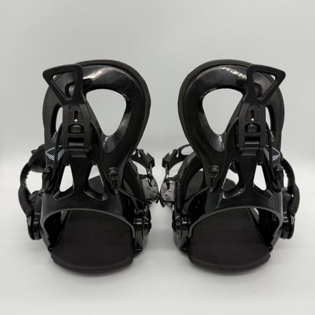 【美品】ワンタッチ装着 SP エスピー プライベート スノーボード ビンディング M ベースプレート&ビス付き / #10103