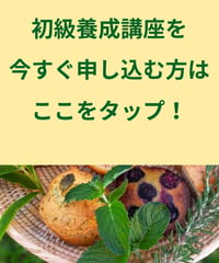 紙書籍＆特典付き【日本ハーブスイーツ協会認定】ハーブスイーツマイスター®養成講座『初級講座セット』