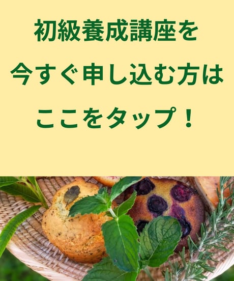 紙書籍＆特典付き【日本ハーブスイーツ協会認定】ハーブスイーツマイスター®養成講座『初級講座セット』