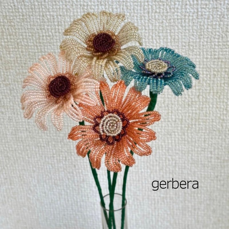 ガーベラのビーズフラワー | cocohana