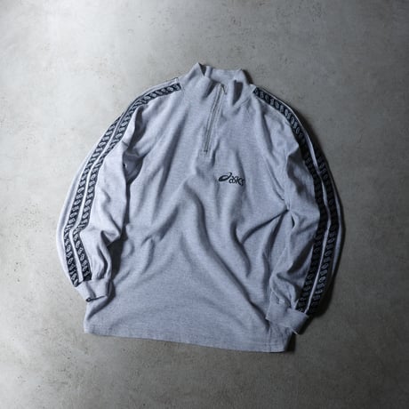 1990s asics Half Zip Pullover