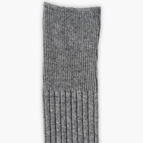 HOSIELY Rib Cashmere Wool Hi Socks