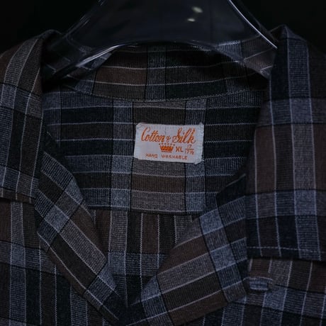 1960s Vintage Cotton & Silk Shirt