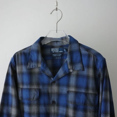 1990s Ralph Lauren Heritage Ski Camp Open Collar Shirt