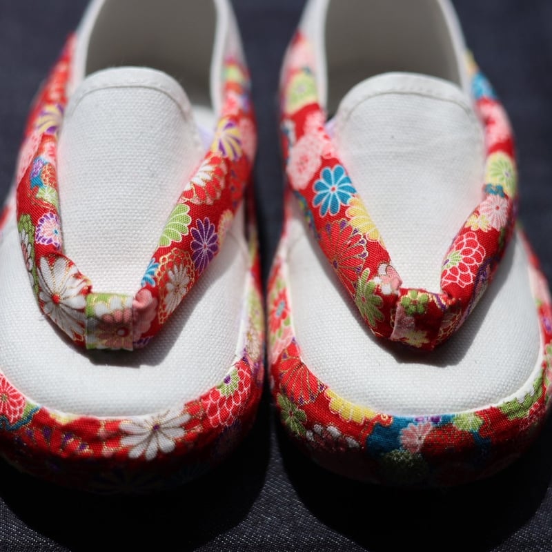 草履スリッポン C柄 ✿草履スニーカー 草履 七五三草履風