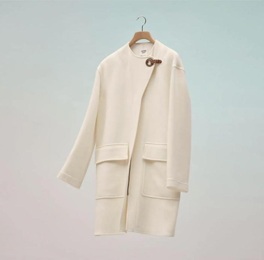 HERMES エルメス コート アイレットクラスプ ベビーカシミア