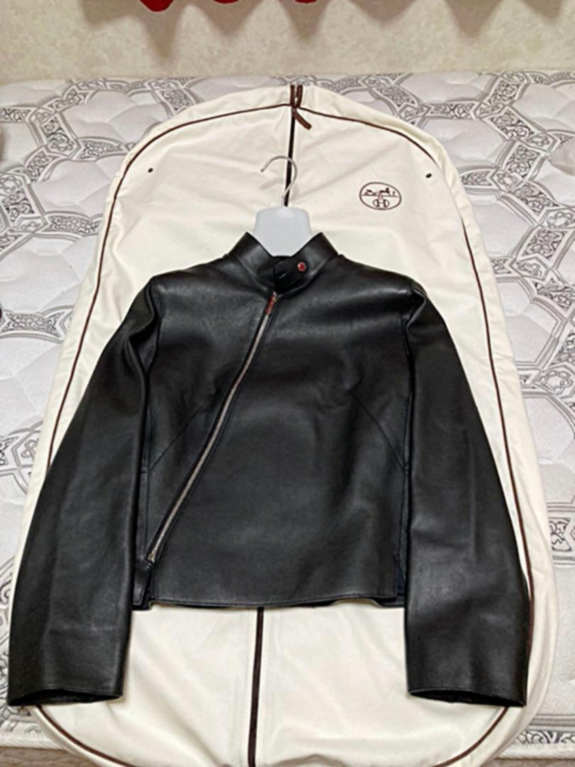 HERMES　ライダースジャケット HERMES（エルメス） レザー ライダース ジャケット 黒 : eclin-tokyo