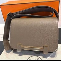 HERMES エルメス プティアッシュ シェーヌダンクル柄 ハンドバッグ 