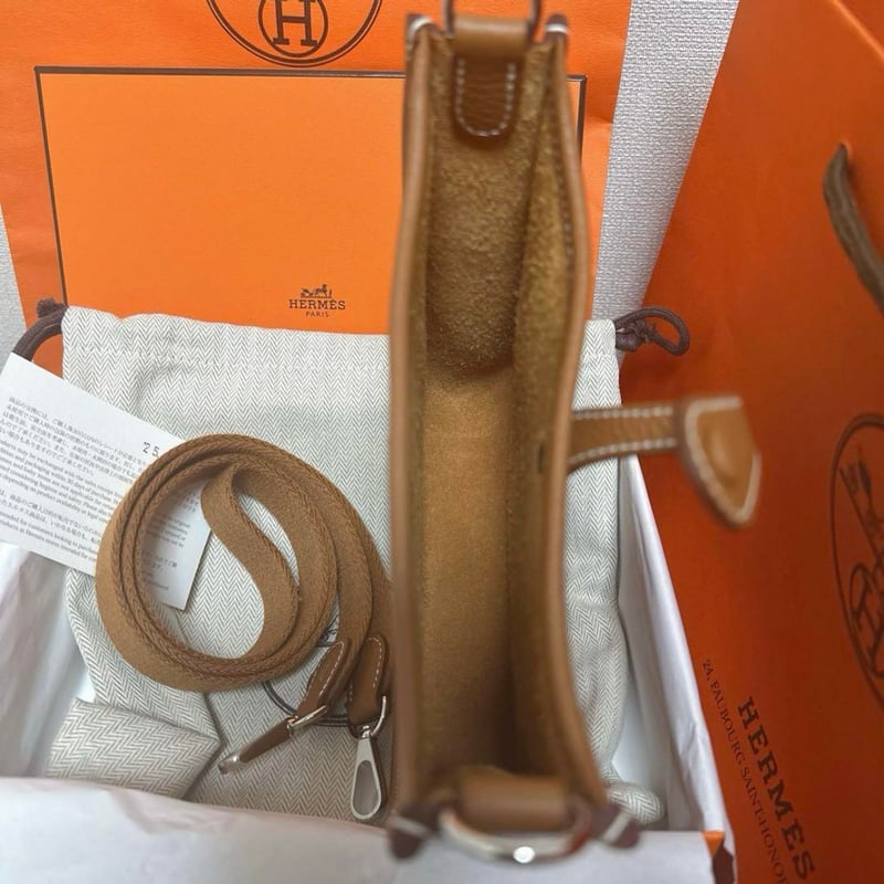 Tpm ストラップ hermes エブリン ミニ HERMES エルメス ミニエブリン