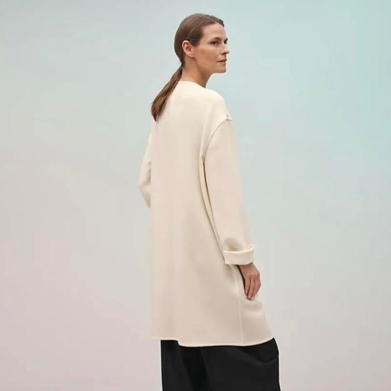 HERMES エルメス コート アイレットクラスプ ベビーカシミア
