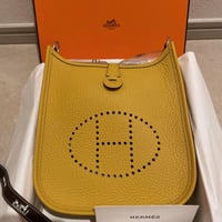 【新品、未使用】エルメス HERMES エブリンミニ アマゾーヌ TPM 16 HERMES エルメス エブリンミニ tpm ニューホワイト アマゾーヌ 16
