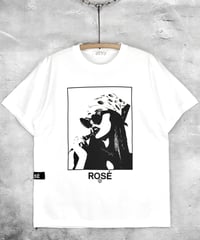 ROSÉ VINTAGE [TEE-WHITE] Bandana Girl