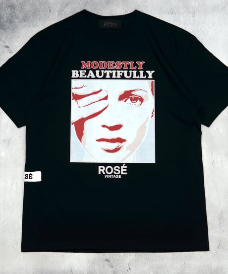 ROSÉ VINTAGE [TEE-BLACK] Kate