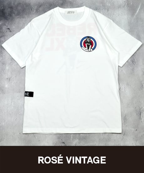 ROSÉ VINTAGE [TEE-White] REBEL GXXXL