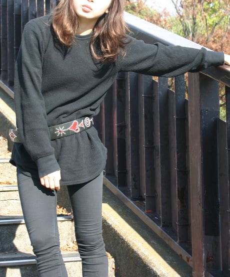 【受注生産】DISCORDANCE [Belt] Red Trump 48mm幅 - Black