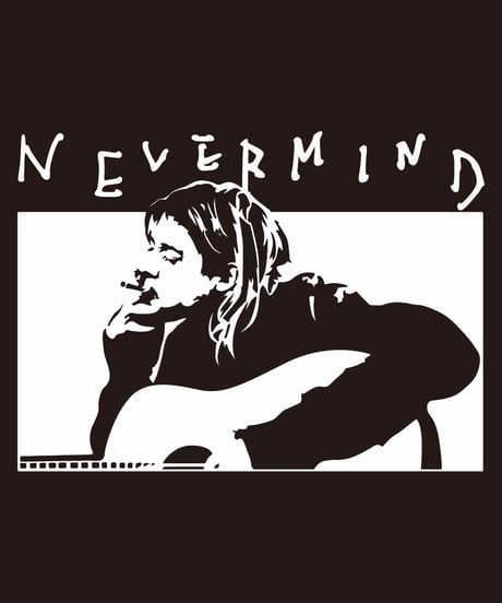 ROSÉ VINTAGE [TEE-BLACK] Kurt Cobain