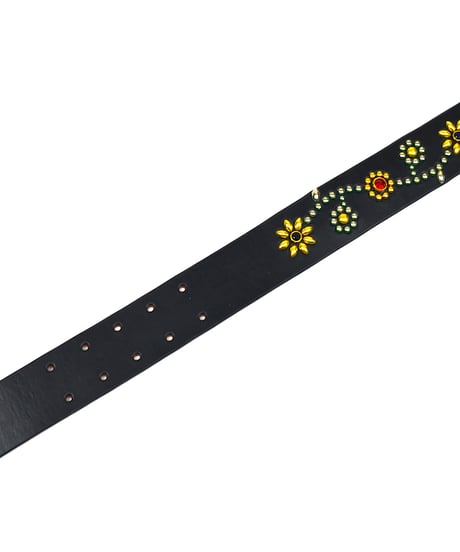 【受注生産】DISCORDANCE [Belt] Flower 44mm幅 - Black