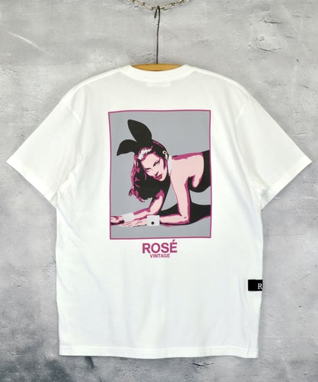 ROSÉ VINTAGE [TEE-WHITE] Bunny Girl
