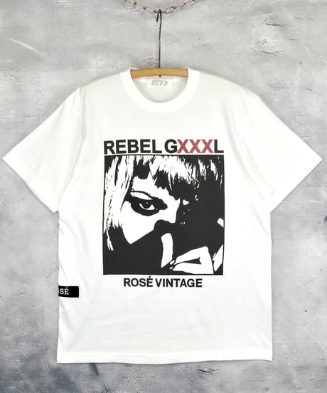 ROSÉ VINTAGE [TEE-White] REBEL GXXXL