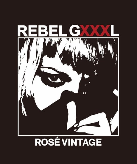 ROSÉ VINTAGE [TEE-BLACK] REBEL GXXXL
