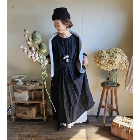 【即納】MAT WHITE アンティークスカラップレース ギャザースカート Antique scallopded race gather skirt